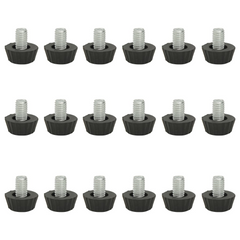 Adjustable Furniture Feet M8 - Set of 18 - Black