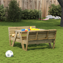 vidaXL Kids Picnic Table | 88x122x58 cm | Impregnated Pine Wood | Ideal for Outdoor Play & Picnic