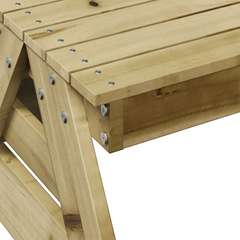 vidaXL Kids Picnic Table | 88x122x58 cm | Impregnated Pine Wood | Ideal for Outdoor Play & Picnic