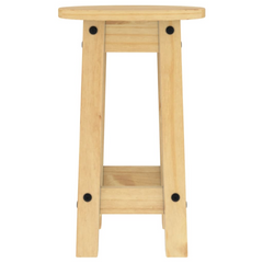 3 Piece Bar Set | Solid Pine Wood | Rustic Design | Foldable Tabletop | Ideal for Kitchen & Dining