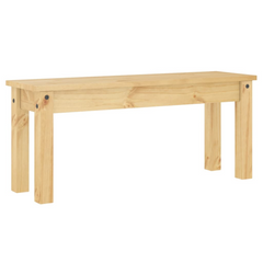 Dining Bench Panama - Solid Pine Wood, Sturdy & Rustic, 105x30x45 cm