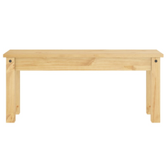 Dining Bench Panama - Solid Pine Wood, Sturdy & Rustic, 105x30x45 cm