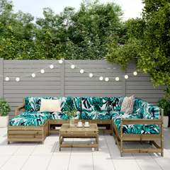 8 Piece Garden Sofa Set - Solid Impregnated Pinewood - Durable & Stylish Outdoor Furniture