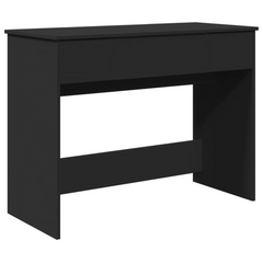 Elegant Black Dressing Table with Mirror - 100x45x76 cm, Modern and Stylish Vanity Table with Ample Storage