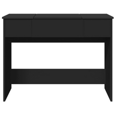 Elegant Black Dressing Table with Mirror - 100x45x76 cm, Modern and Stylish Vanity Table with Ample Storage