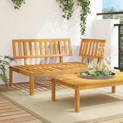 Garden Pallet Corner Sofa in Solid Acacia Wood - Ideal for Outdoor Spaces