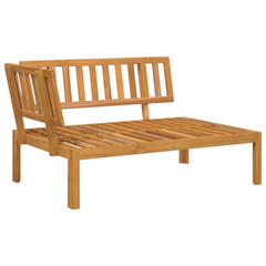 Garden Pallet Corner Sofa in Solid Acacia Wood - Ideal for Outdoor Spaces