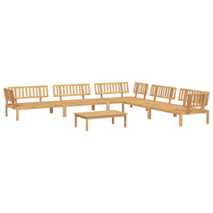 6 Piece Garden Pallet Sofa Set - Solid Acacia Wood Outdoor Furniture