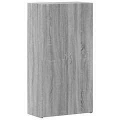 Grey Sonoma File Cabinet, Engineered Wood - 60x32x115 cm - Modern Office Storage Solution