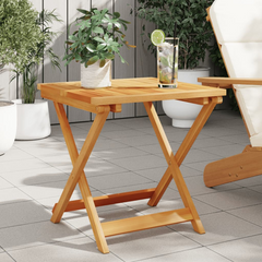 Folding Garden Table 50x50x50 cm | Solid Acacia Wood | Outdoor Furniture