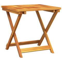 Folding Garden Table 50x50x50 cm | Solid Acacia Wood | Outdoor Furniture