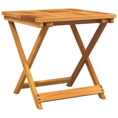 Folding Garden Table 50x50x50 cm | Solid Acacia Wood | Outdoor Furniture