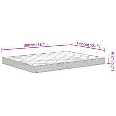 Medium Soft Foam Mattress 140x200 cm - Ultimate Comfort and Longevity