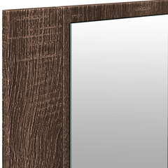 LED Bathroom Mirror Cabinet Brown Oak 100x12x45 cm