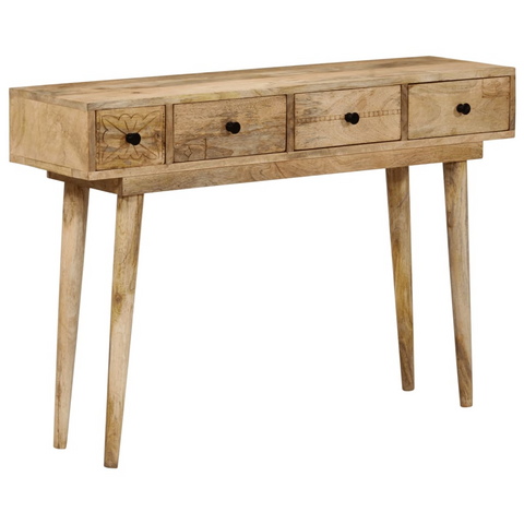 Solid Mango Wood Console Table - 110x30x75 cm | Durable & Stylish Hallway Table