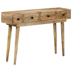 Solid Mango Wood Console Table - 110x30x75 cm | Durable & Stylish Hallway Table