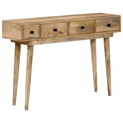 Solid Mango Wood Console Table - 110x30x75 cm | Durable & Stylish Hallway Table