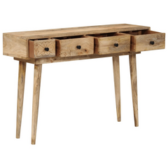 Solid Mango Wood Console Table - 110x30x75 cm | Durable & Stylish Hallway Table