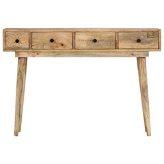 Solid Mango Wood Console Table - 110x30x75 cm | Durable & Stylish Hallway Table