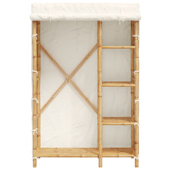 Bamboo Wardrobe - Stylish and Practical Storage Solution, 110x45x170 cm