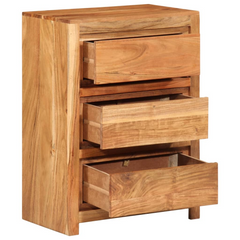 Drawer Cabinet 55x33x75 cm Solid Wood Acacia