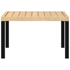 Garden Coffee Table - Black Aluminium, 65x65x40 cm | Durable & Stylish Outdoor Furniture