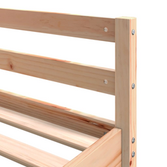 Solid Wood Pine Loft Bed with Desk & Ladder, 160x200 cm - Space-Saving & Durable