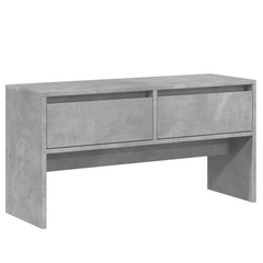 4 Piece Hallway Furniture Set - Concrete Grey Engineered Wood, Stylish Entryway Organizer