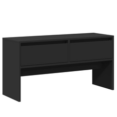 4 Piece Hallway Furniture Set in Sleek Black Engineered Wood - Perfect Entryway Solution