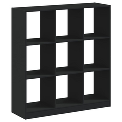 Black Bookcase - 102x32x108 cm | Elegant Storage for Home & Office | Engineered Wood