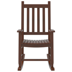 Rocking Chairs for Children, Set of 2, Brown, Solid Poplar Wood - Safe & Durable Kids' Furniture