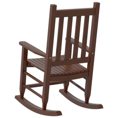 Rocking Chairs for Children, Set of 2, Brown, Solid Poplar Wood - Safe & Durable Kids' Furniture