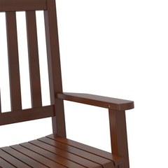 Rocking Chairs for Children, Set of 2, Brown, Solid Poplar Wood - Safe & Durable Kids' Furniture