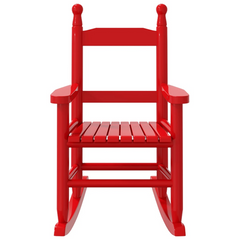 Children's Rocking Chairs - Set of 2, Red Solid Wood Poplar - Safe, Durable & Stylish