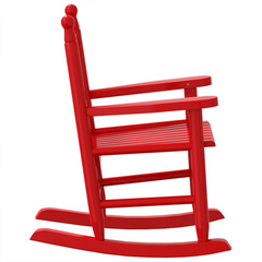 Children's Rocking Chairs - Set of 2, Red Solid Wood Poplar - Safe, Durable & Stylish