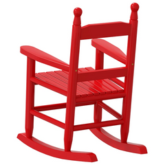 Children's Rocking Chairs - Set of 2, Red Solid Wood Poplar - Safe, Durable & Stylish