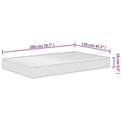 Medium Soft Foam Mattress 120x200 cm | Comfortable, Durable, Quilted Design