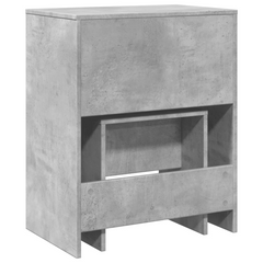 Concrete Grey Dressing Table with Mirror & Stool - 60x40x113.5 cm - Stylish & Functional Vanity Desk