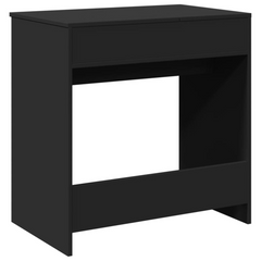 Elegant Black Dressing Table with Mirror - 73x46.5x120 cm, Modern Vanity Desk with Ample Storage for Bedroom Makeup Essentials