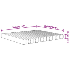 7-Zone Foam Mattress Medium Soft - Luxurious Comfort, Enhanced Sleep Experience (180x200 cm)