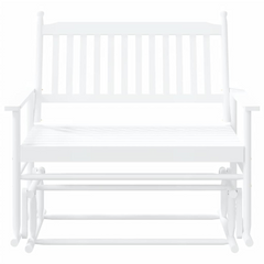 Glider Bench 118x70x104.5 cm – Elegant Solid Poplar Wood Seating for Indoors and Outdoors