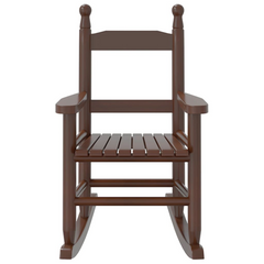 Children's Rocking Chair in Brown - Solid Poplar Wood, Durable & Comfortable