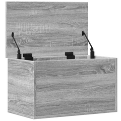 Stylish & Versatile Grey Sonoma Storage Box 60x35x35 cm | Durable Engineered Wood | Ideal for Living Spaces, Multifunctional Use