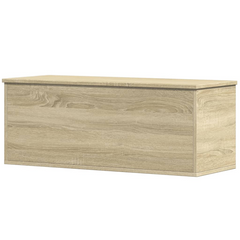 Stylish Sonoma Oak Storage Box - 90x35x35 cm Engineered Wood - Multi-functional & Durable