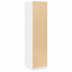 White Wardrobe | Engineered Wood | 50x50x200 cm | Stylish & Compact Storage Solution