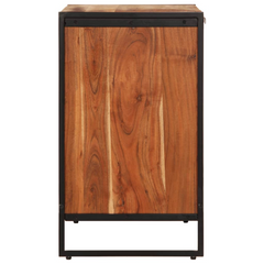 Solid Acacia Wood Shoe Cabinet - 67x38x65 cm | Elegant & Durable Shoe Storage Solution