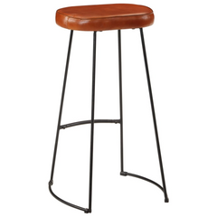 5 Piece Bar Set - Solid Rough Mango Wood & Metal - Industrial Style Bar Table & Stools