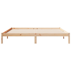 Extra Long Solid Pine Wood Bed Frame 200x210 cm - Durable and Rustic Charm