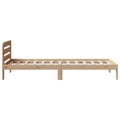 Single Solid Wood Pine Bed Frame 90x190 cm - No Mattress Included