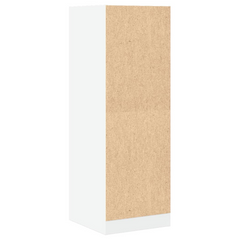 Elegant Apothecary Cabinet in White - 40x41x118 cm | Durable Engineered Wood Storage Solution